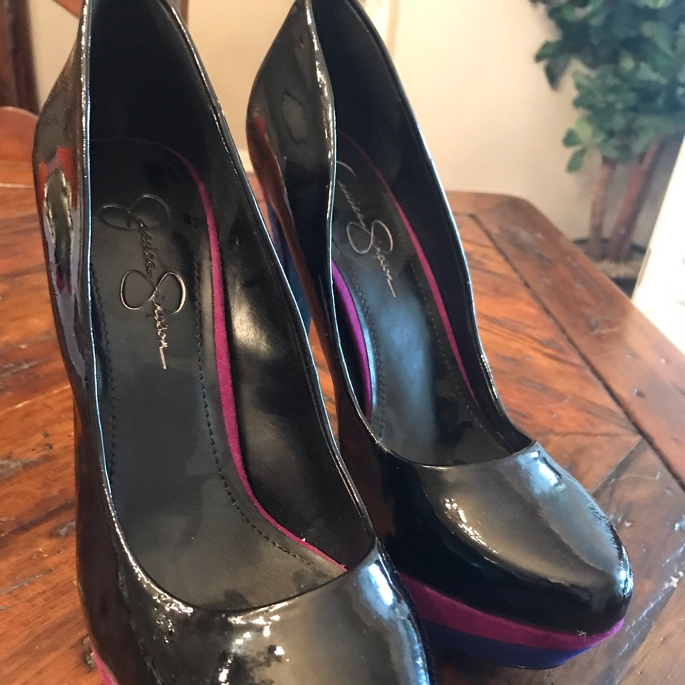 Jessica Simpson platform pumps